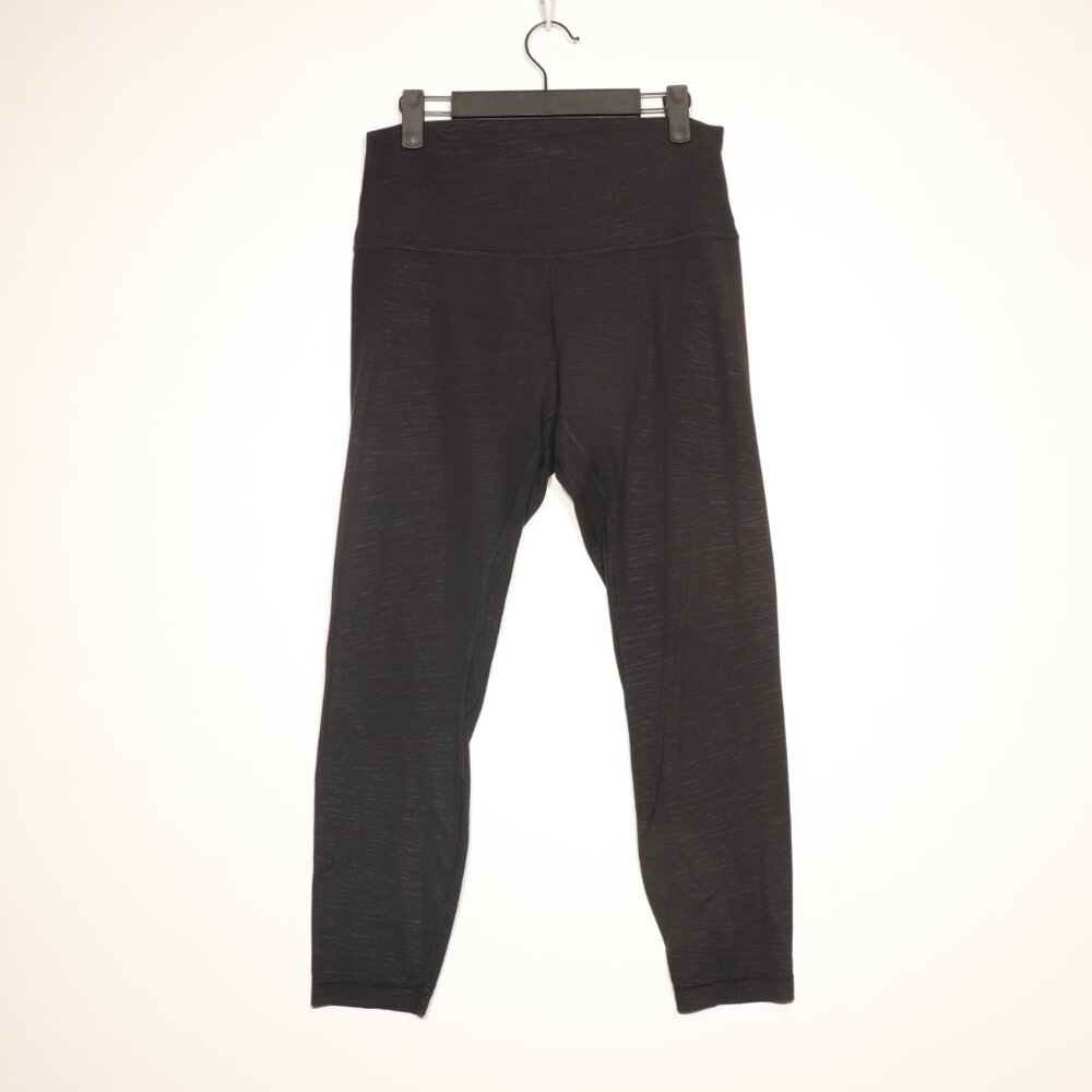 EUC Lululemon Align Pant II 25" Stride Emboss Black Size 10 - Picture 5 of 12